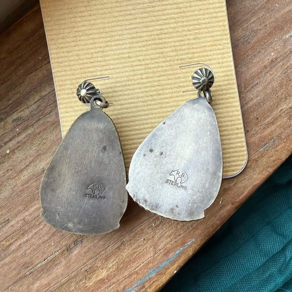 Turquoise earrings - Picture 2 of 2